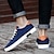 cheap Men&#039;s Sneakers-Men&#039;s Sneakers Casual Shoes Comfort Shoes Walking Vintage Sporty Casual Outdoor Home Daily Suede Breathable Lace-up Black Blue Spring Fall