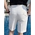 billige arbejdsshorts-Herre Shorts Kjole Shorts Bermuda shorts Arbejdsshorts Plisserede shorts Lomme Højdestigning Vanlig Komfort Åndbart Forretning Afslappet Årgang Elegant Sort Hvid Høj Talje Mikroelastisk