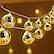billige LED-stringlys-disco ball speil led fest lyssnor julelykter til ferie vegg vindu tre dekorasjoner innendørs utendørs uteplass fest hage hage barn soverom stue 1,5m/3m 10led/20led