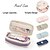 cheap Pencil Cases &amp; Holders-Multifunctional Cosmetic Bag Macaroon Big Capacity Double-layer Canvas Pencil Case Travel Storage Pouch School Supplies, Back to School Gift