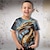 tanie chłopięce koszulki 3D-Dla chłopców 3D Graficzny Dinozaur Smok Podkoszulek T-shirt Krótki rękaw Druk 3D Lato Wiosna Aktywny Sport Moda Poliester Dzieci 3-12 lat Na zewnątrz Codzienny Regularny