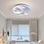 billige Taklamper-led dimbar taklampe 32,5 cm akryl takpanellampe minimalistisk lagdelt design stue spisestue lys ac220v kun dimmes med fjernkontroll