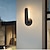ieftine lumini de perete exterioare-lampa de perete cu led de exterior design liner rezistent la apa 10w iluminare aplică dormitor modern lumină albă caldă
