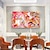 billiga Blom- och växtmålningar-handgjord oljemålning canvas väggkonst dekoration modern abstrakt blomma för heminredning rullad ramlös osträckt målning