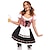 cheap Oktoberfest Outfits-Carnival Oktoberfest Beer Costume Dirndl Trachtenkleider Dirndl Blouse Bavarian Maid German Munich Wiesn Women&#039;s Traditional Style Cloth Dress Apron