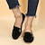 cheap Women&#039;s Flats-Women&#039;s Slip-Ons Loafers Plus Size Comfort Shoes Outdoor Daily Solid Color Summer Flat Heel Square Toe Elegant Casual Minimalism Walking PU Loafer Black Yellow Green