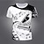 billige 3d-t-skjorte for menn-Herre T skjorte Grafisk Musikk Crew-hals Klær 3D-utskrift utendørs Daglig Kortermet Trykt mønster Årgang Mote Designer