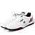 cheap Men&#039;s Sneakers-Men&#039;s Sneakers White Shoes Golf Tennis Shoes Walking Sporty Casual Outdoor Athletic Daily Leather Breathable Comfortable Slip Resistant Lace-up Black White Color Block Striped Spring Fall