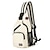 cheap Crossbody Bags-Men&#039;s Women&#039;s Shoulder Bag Chest Bag Oxford Cloth Shopping Daily Zipper Adjustable Large Capacity Waterproof Color Block Black White Yellow