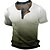 cheap Men&#039;s Henley T Shirt-Men&#039;s Waffle Henley Shirt Henley Shirt Tee Top Henley Gradient Street Vacation Short Sleeves Clothing Apparel Fashion Designer Basic