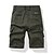 billige Klassisk-Herre Cargoshorts Camo Shorts Shorts Sommershorts Multi lomme Rett ben Fargeblokk Kamuflasje Farge Komfort Pustende Kort Avslappet Daglig Ferie Sport Mote Svart Blå