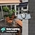 abordables Appliques d&#039;extérieur-Applique solaire rotative lampe décorative de jardin avec télécommande éclairage de cour extérieure applique murale de garage de jardin