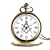 abordables Montres à Quartz-montre de poche vintage avec chaîne bronze franc-maçon maçonnique g unisexe quartz décoration robe montre pendentif collier chaîne