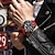 billige Kvartsklokker-poedagar luksus mann armbåndsur sport kronograf silikon reim herre klokker vanntett lysende dato herre kvarts klokke