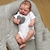 baratos Bonecas Reborn-Boneca de pêssego de corpo macio de bebê renascido de 49 cm com pele 3d várias camadas pintura com raiz de mão boneca hiar touch
