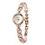 ieftine Ceasuri Quartz-ceasuri elegante de mână pentru femei brățară cu strasuri ceas cu quartz analog pentru femei ceas cu cadran mic din cristal