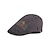 billige Hatte til mænd-Herre Flad kasket Ascot Hat Newsboy Hat Sort Mørk Marineblå Bomuld Mode Gade Stilfuld 1920&#039;ernes mode udendørs Daglig I-byen-tøj Vanlig Varm