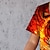 abordables conjuntos 3d de niño-Chico 3D Graphic Animal Tigre Camiseta y Bermudas Conjunto de camiseta Conjunto de Ropa Manga Corta Impresiones 3D Verano Primavera Activo Deportes Moda Poliéster Niños 3-13 años Exterior Calle