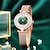 halpa Kvartsikellot-olevs-merkki naisten kvartsikellot timanteilla mesh-rannekellot naisten kellot green ghost vedenpitävät tyylikkäät koristeelliset naisten kellot