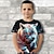 tanie chłopięce koszulki 3D-Dla chłopców 3D Graficzny Zwierzę Tygrys Podkoszulek T-shirt Krótki rękaw Druk 3D Lato Wiosna Aktywny Sport Moda Poliester Dzieci 3-12 lat Na zewnątrz Codzienny Regularny