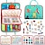 cheap Educational Toys-Montessori Toys Felt Busy Board Bag Early Education Puzzle Learning Board Montessori Training For Young ChildrenTeaching Aids