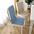 Χαμηλού Κόστους Κάλυμμα καρέκλας τραπεζαρίας-Κάλυμμα καρέκλας τραπεζαρίας μαξιλαράκι καρέκλας καθίσματος αντιολισθητικό κάλυμμα με δεσίματα παχιά ανθεκτικά και πλένονται μαξιλάρια για τραπεζαρία, γραφείο, κουζίνα