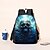 cheap Kids &amp; Teen Backpacks-Large Capacity Cyber Skull Backpack for Teens – Futuristic Red-Eye Robot Print Laptop Bag with USB Port for School or Travel