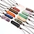 cheap Party Favor-Healing Crystals，Amethyst Red Agate Tianhe Tiger Eye Irregular Flat Long Strip Woven Necklace Unshaped Colorful Stone Necklace