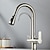 voordelige Uittrekbare sproeiers-Keuken Kraan - Twee handgrepen één gat Galvanisch verzilveren / Geschilderde afwerkingen Pull-out / Pull-down / Hoge / hoge boog / Gezuiverd water Middenset Modern eigentijds Kitchen Taps