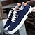 cheap Men&#039;s Sneakers-Men&#039;s Sneakers Casual Shoes Comfort Shoes Walking Vintage Sporty Casual Outdoor Home Daily Suede Breathable Lace-up Black Blue Spring Fall