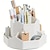 cheap Jewelry &amp; Cosmetic Storage-Large Capacity Pen Holder, Multi Compartment Pen Holder, Plastic Makeup Brush Organizer For Desk, Desktop Cosmetic Storage Box, Desktop Organizer, Home Office Art Supply Storage Organizer