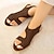cheap Women&#039;s Sandals-Women&#039;s Sandals Flat Sandals Orthopedic Sandals Bunion Sandals Gladiator Sandals Roman Sandals Outdoor Daily Solid Color Solid Colored Summer Flat Heel Open Toe Vintage Classic Casual Walking PU