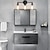preiswerte Wandleuchten-Modernes schwarzes Beleuchtungsset für den Waschtisch – Badezimmer-Wandleuchten mit 3 Leuchten für Spiegel, Küche, Schlafzimmer und Wohnzimmer
