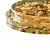 voordelige Keukengerei &amp; Gadgets-acryl ronde onderzetter met houder, doorzichtige gouden folie onderzetters, 6 pads 1 opberghoes, desktop decoratie, party coaster, home decor cadeau