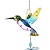 abordables Atrapasueños-Campanas de viento de colibrí de 1 pieza, campanas de viento de música de vidrio de metal para interiores y exteriores, campanas románticas móviles para decoración de jardín, patio, patio trasero o festival/los mejores regalos para madres y mujeres