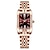 お買い得  クォーツ腕時計-Poedagar ファッションクォーツ時計女性高級スクエアレディースエレガントな時計防水クリエイティブダイヤモンド女性レザーバンド腕時計モントルファムギフト