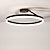 Χαμηλού Κόστους Φώτα Οροφής με Dimmer-Φωτιστικό οροφής led 19,5&quot; Σχέδιο κύκλου 1 φωτός με ρυθμιζόμενο αλουμίνιο βαμμένο φινιρίσματα πολυτελείας μοντέρνου στυλ κρεμαστά φωτιστικά κρεβατοκάμαρας 110-240v
