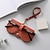 رخيصةأون تخزين المجوهرات-حقيبة جلدية للنظارات الشمسية ، حقيبة حمل للنظارات ، لطيفة للرجال والنساء ، متعددة الألوان