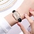 Недорогие Кварцевые часы-женские кварцевые часы роскошные минималистичные повседневные прямоугольные кварцевые часы из нержавеющей стали для женщин водонепроницаемые модные часы