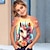 Недорогие 3d футболки для девочек-Девочки 3D Графика Мультипликация единорогом Футболка С короткими рукавами 3D печать Лето Весна Активный Мода Симпатичные Стиль Полиэстер Дети 3-12 лет на открытом воздухе Повседневные Стандартный
