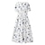 cheap Print Dresses-Women&#039;s Casual Dress Floral Print Ruched Print Crew Neck Midi Dress Basic Casual Daily Short Sleeve Summer Spring