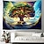 cheap Boho Tapestry-Tree of Life 3D Hanging Tapestry Hippie Wall Art Large Tapestry Mural Decor Photograph Backdrop Blanket Curtain Home Bedroom Living Room Decoration
