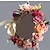 cheap Hair Styling Accessories-Women Floral Crown Rose Flower Headband Hair Wreath Floral Headpiece Halo Boho with Ribbon Wedding Party Festival Photos by Vivivalue