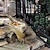preiswerte Terrassendekoration-Schwimmendes Haifischkopf-Krokodildekor für den Gartenpool, neuartige Tierstatue im Freien, Parodiespielzeug für die Wanddekoration im Gartenparkteich