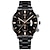 voordelige Quartz-horloges-Heren Quartz horloges Luxe Grote wijzerplaat Zakelijk Polshorloge Kalender Wereldtijd Legering Horloge