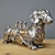 זול פסלים-מכני פאנק חיה דמות שרף מלאכת יד סטימפאנק בולדוג כלב שרף פסל חלון קישוט בית שולחן קישוטי שולחן עבודה