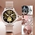 voordelige Smartwatches-696 NX19 Slimme horloge 1.3 inch(es) Smart horloge Bluetooth Stappenteller Gespreksherinnering Slaaptracker Compatibel met: Android iOS Dames Handsfree bellen Berichtherinnering Aangepaste wijzerplaat