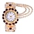 preiswerte Quarz-Uhren-Damen Quarz uhr Modisch Bling Strass Lässige Uhr Dekoration Legierung Beobachten