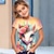 お買い得  女の子の 3d T シャツ-女の子 3D グラフィック カートゥン ユニコーン Tシャツ Ｔシャツ 半袖 3Dプリント 夏 春 活発的 ファッション かわいいスタイル ポリエステル 子供 3〜12年 アウトドア カジュアル 日常 レギュラー