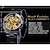 Χαμηλού Κόστους Μηχανικά Ρολόγια-forsining ανδρικό μηχανικό ρολόι πολυτελείας μεγάλο καντράν μόδας επαγγελματικό κοίλο σκελετό αυτόματο αυτοτυλιγμένο φωτεινό αδιάβροχο ρολόι από ανοξείδωτο χάλυβα